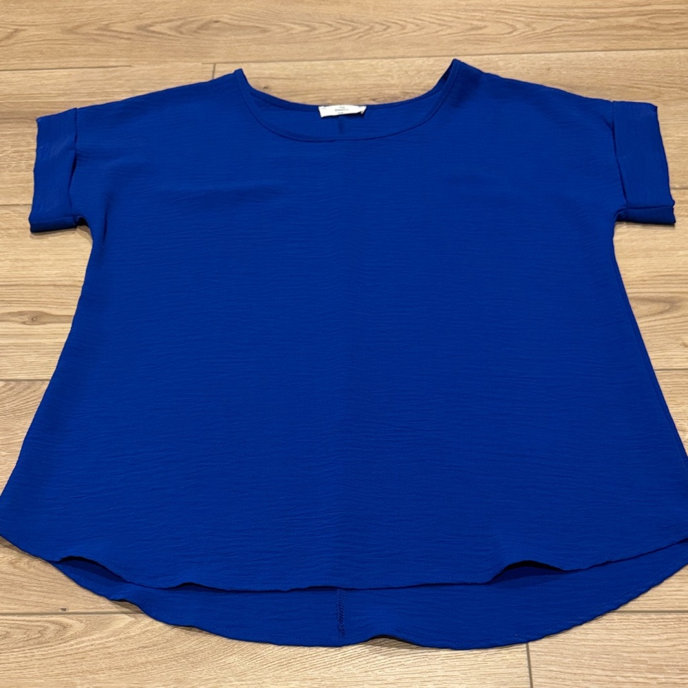 Entro Royal Blue Short Sleeve Top